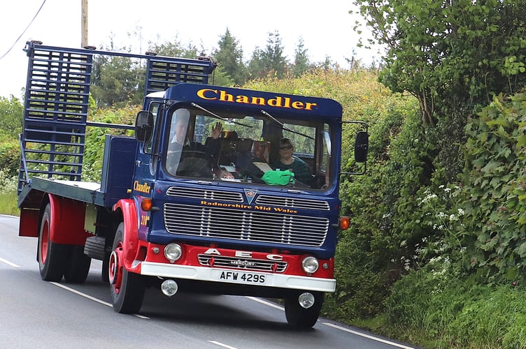 Mike and Gill Chandler of Llandrindod Wells with their AEC Mercury