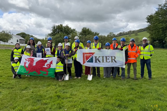 Turf-cutting marks start of new Sennybridge school build