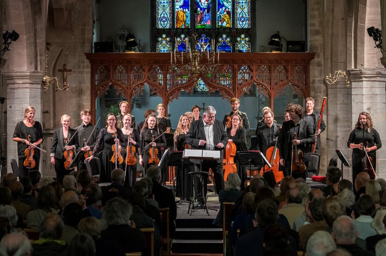The Presteigne Festival Orchestra conducted by artistic director George Vass (Image: Alex Ramsay)