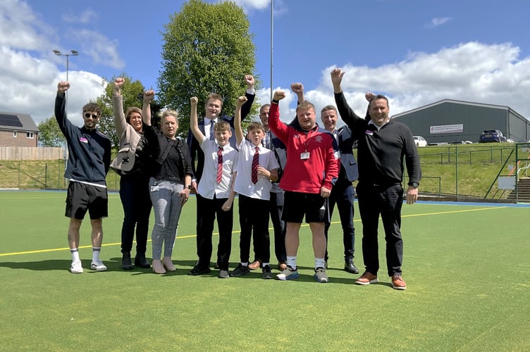 Representatives from Powys County Council, Freedom Leisure and Ysgol Calon Cymru have marked the opening of the new facilities at Llandrindod Wells Sports Centre