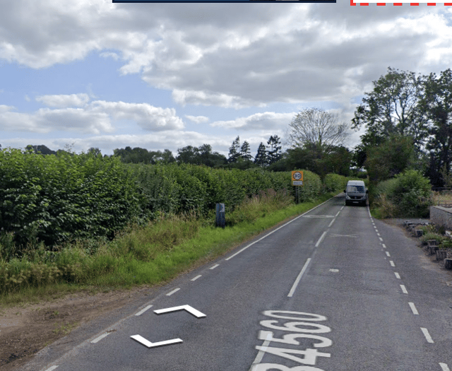 B-road near to Talgarth closed due to collision