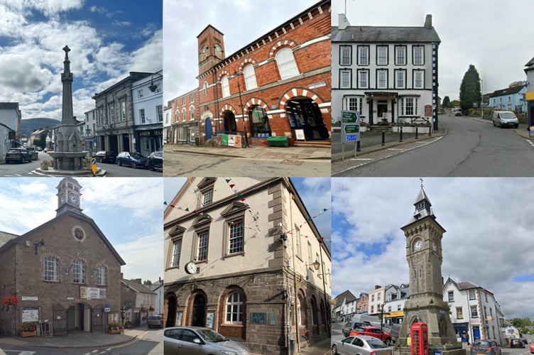 Each of Powys’ 18 towns will receive £83,000