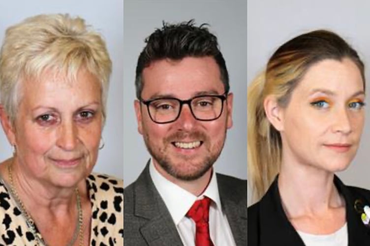 Pictured left to right: Cllr Joy Jones, Cllr Matthew Dorrance and Cllr Little Brighouse, Powys County Council’s member champions.