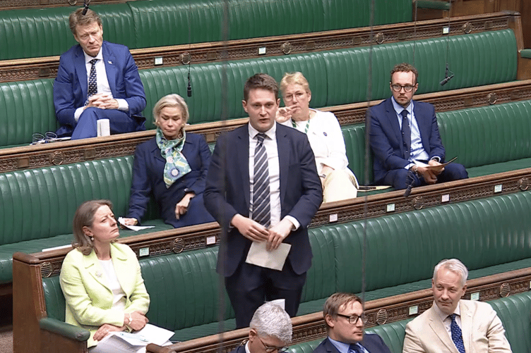 David Chadwick MP speaking in the House of Commons