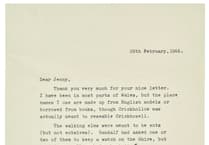Tolkien letter links Crickhowell to Middle-earth