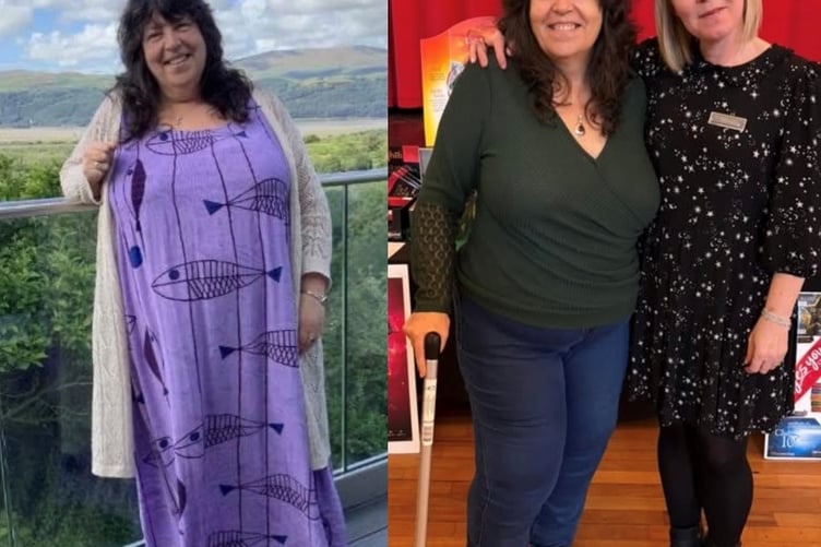 Lesda Davies, who says group support and medication helped her lose 5½ stone over the past year.