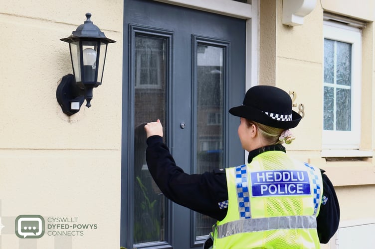 Dyfed-Powys Police officers will begin knocking on doors across the force area as part of Operation Connect,