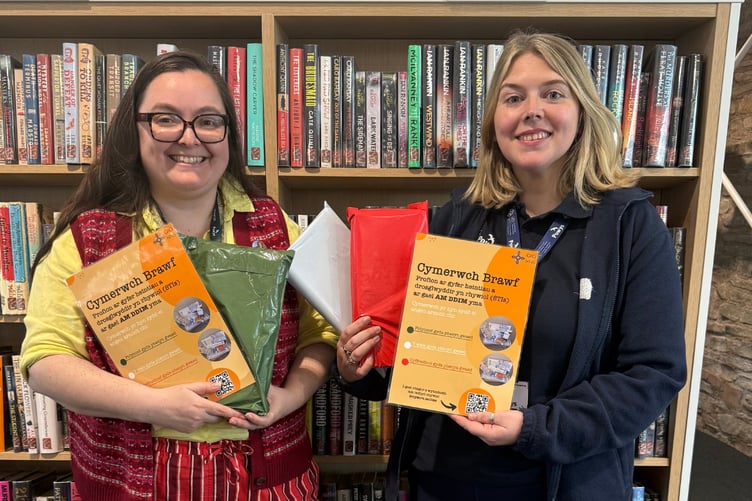 Sain Pratten, Cultural Services Operational Lead, and Angharad Pickering, Community Health Protection and Wellbeing Officer