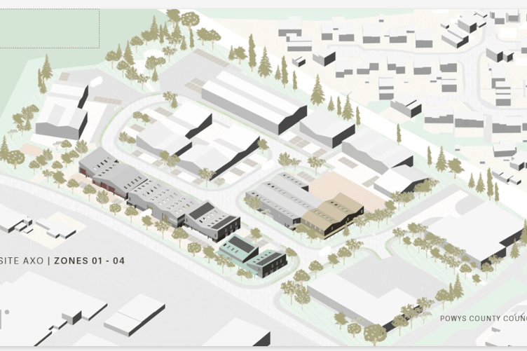 The proposed layout for the CymruTech Park site