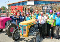 Vintage tractors drive epic Wales charity run
