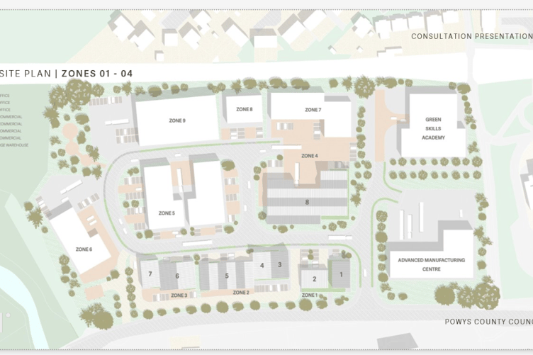 The proposed site plan
