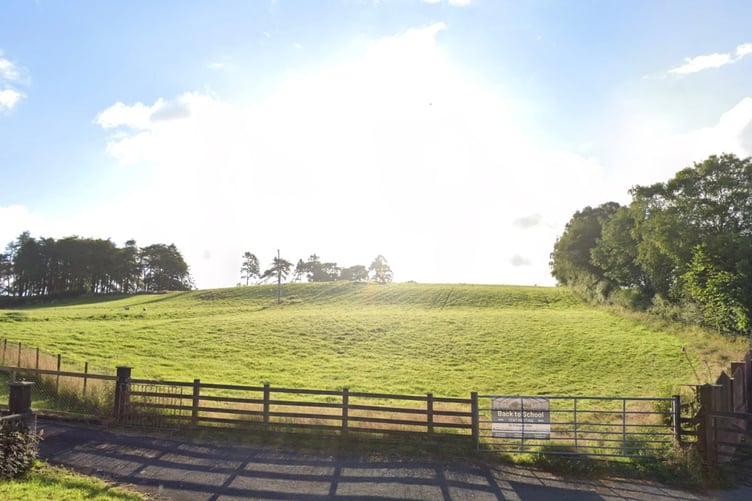 The site where two additional tourism accommodation units could be built in Pant-y-Dŵr, near Rhayader