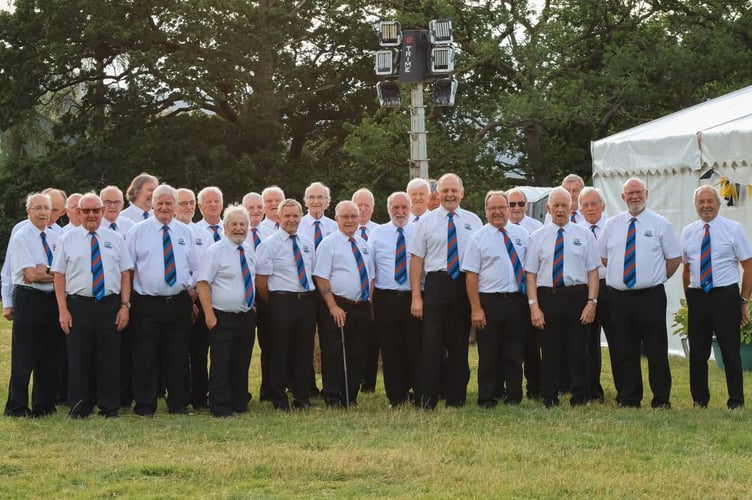 Builth Wells Male Voice Choir performed at the event