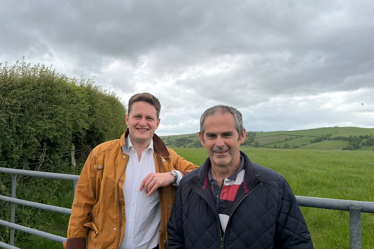 David Chadwick MP with Colin Millichap.