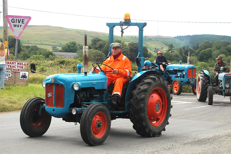 Mike Chandler with his Fordson Dexta