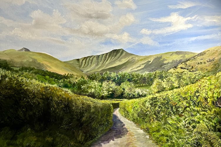 Pen y Fan in Summer from Cantref