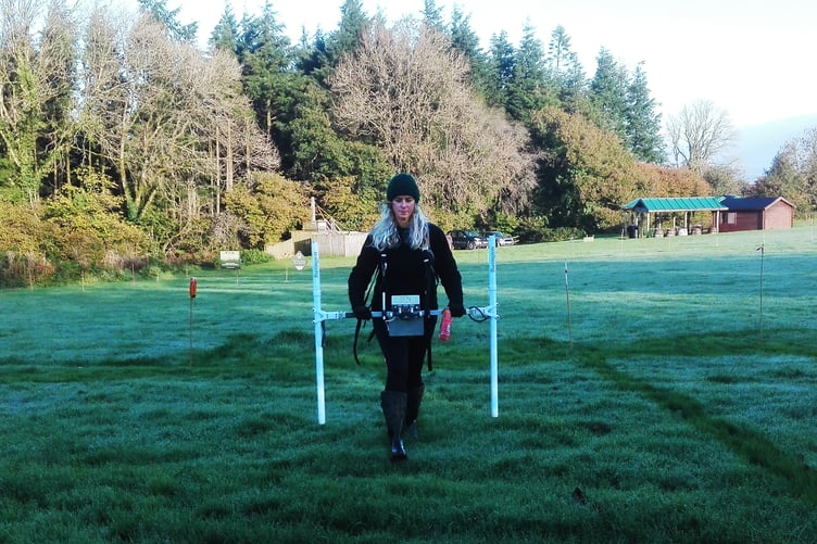 Archaeologist Jennifer Muller will lead magnetometry surveying of the suspected castle site