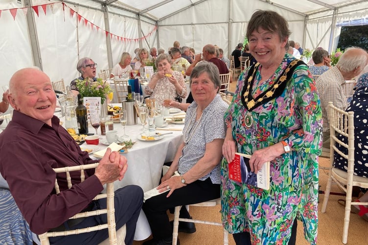 Mayor of Brecon, Cllr Sian Drinan, at the Abbeyfield event