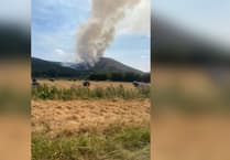 Fire crew tackle wildfire