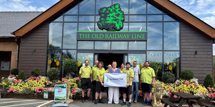 The Old Railway Line Garden Centre is supporting The Bracken Trust through its latest fundraising campaign