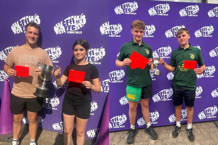 Radnor YFC members enjoyed further success at the Royal Welsh Show, with Louis Watkins and Tilly Lawrence of Dolau YFC winning the cookery competition and Sam Bridgewater and Ryan Jones of Aberedw YFC taking the junior woodwork title