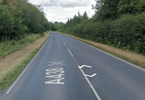Stretch of A438 currently closed due to collision