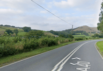 A40 near Llandovery currently closed due to collision
