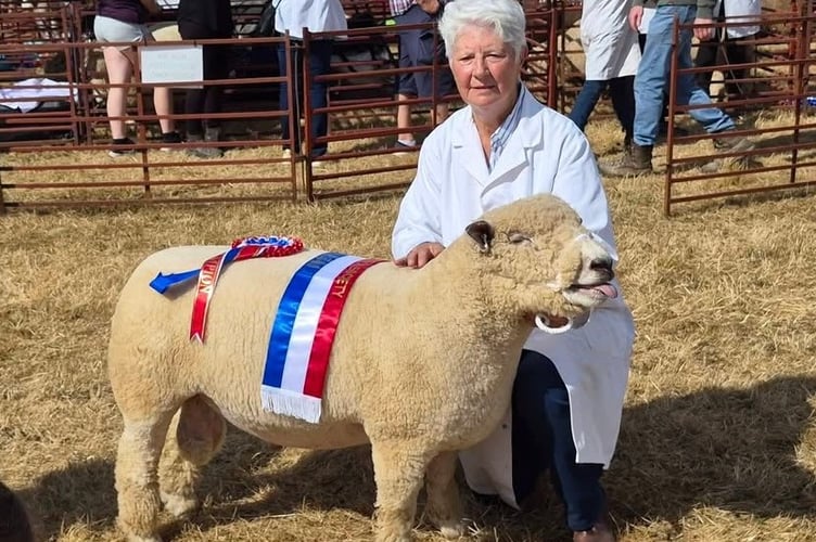 Ann Davies, champion in the Ryeland classes