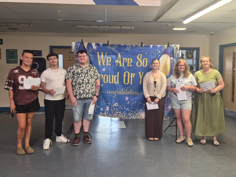Pupils have been praised for their determination and commitment after a successful set of results at the Ystradgynlais school