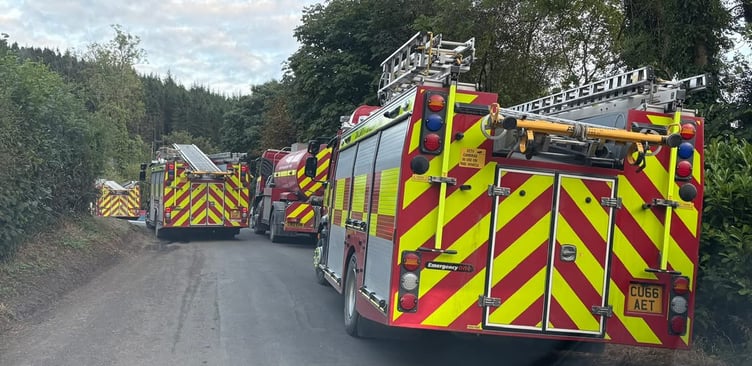 Llandovery wildfire