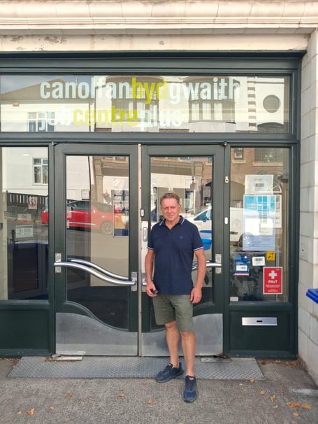 Job Centre visit Llandrindod Wells David Mills MS