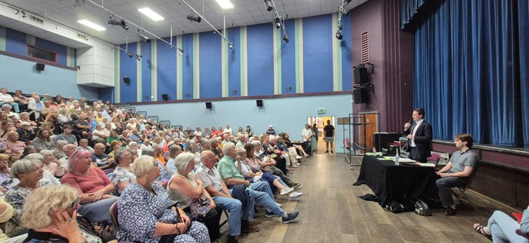 Lib Dem Ystradgynlais healthcare meeting.