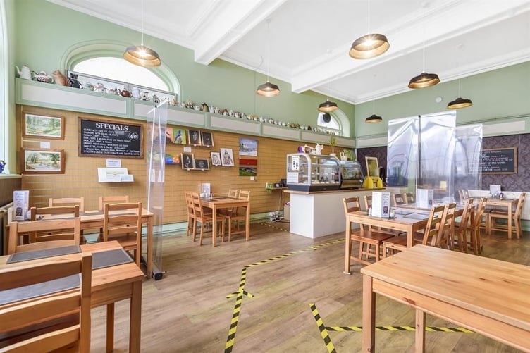 The interior of Portland House, which has four storeys of accommodation