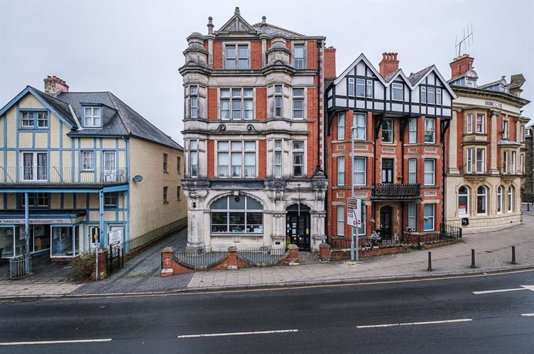 Portland House on Spa Road in Llandrindod Wells is being offered for sale at auction