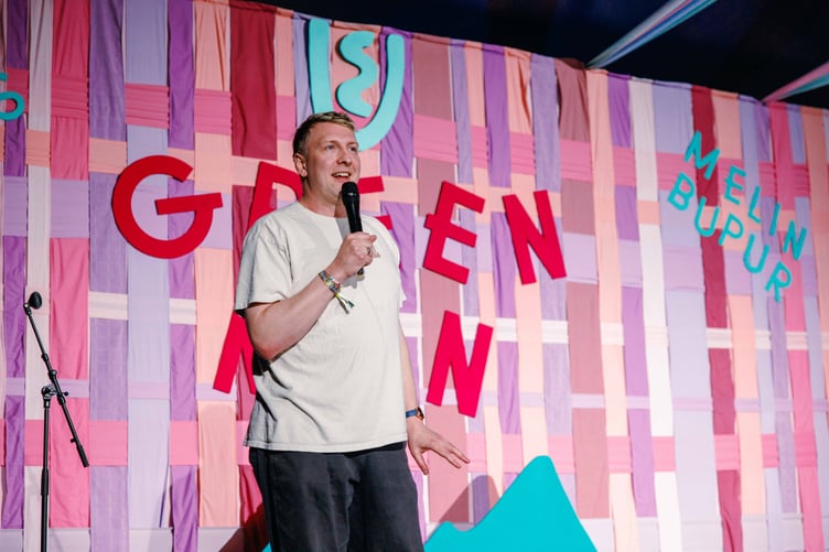 Comedian Joe Lycett took to the stage on Friday