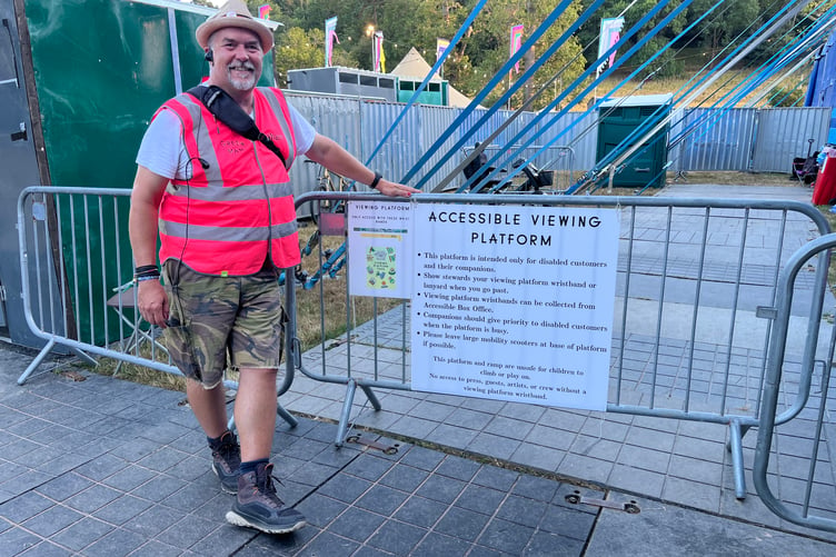 Green Man Festival’s accessible viewing platform helped make the event more accessible for disabled festivalgoers