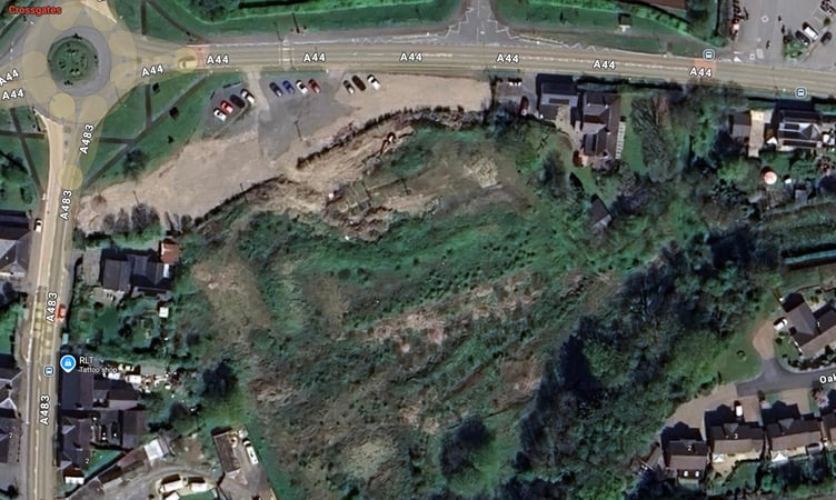 Changes to a historic planning permission for a housing development in Crossgates have been submitted to Powys planners for the third time this year