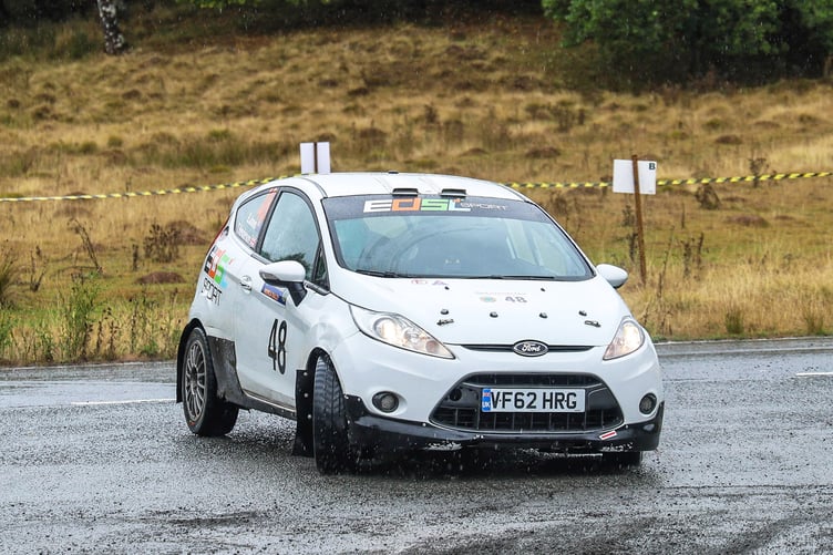 With family roots in Cwmdu, New Zealand youngster Bryn Jones made the long journey to compete on the Mewla and broaden his rallying experience.