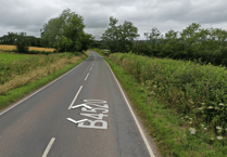 Brecon B-road currently closed due to collision