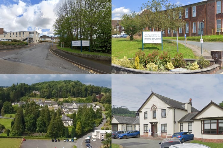 Powys currently has 146 community hospital beds across eight sites. Under the proposals, that could fall to around 90 beds at three sites – or around 60 at two