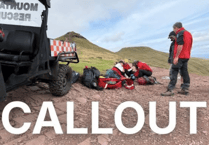 Rescue Teams assist walker on Bwlch Duwynt