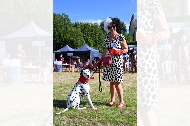 There were record numbers in the Fun Dog Show, with even the owners dressing up!