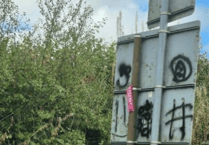 Town council outraged at graffiti that could "wipe out the good impression" of town