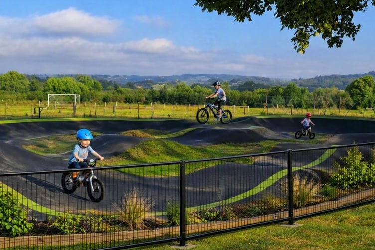 How the pump track in Talgarth could look