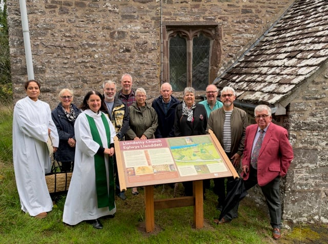 From left to right: Moseena Rana, Barbara Anglezarke, Rev Jane de Gay, Neil Startin, Jon Dixon, Barbara Burgess and her husband, Pamela Burgess, Will Hutton, Jim McCulloch and a friend of the church