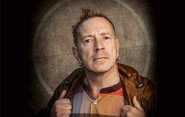 John Lydon, also known as Johnny Rotten, who will appear at Theatr Brycheiniog in Brecon in November