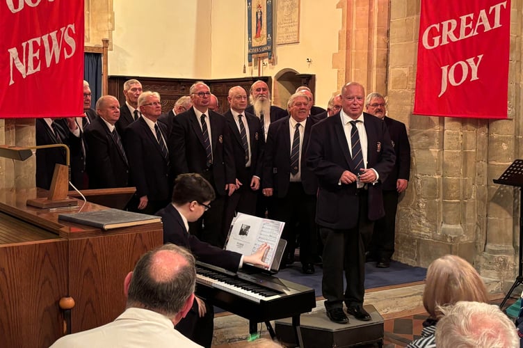 Welsh male voice choir Côr Meibion Morlais performed at St Andrew’s Church in Churcham during an evening commemorating Rorke’s Drift hero Harry Hook VC.