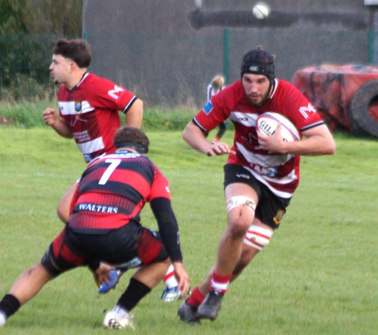 Rhodri Jenkins put in a fine all-round performance for Brecon against Glynneath