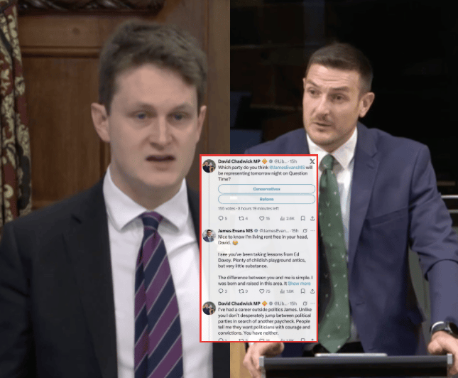 David Chadwick x James Evans X argument