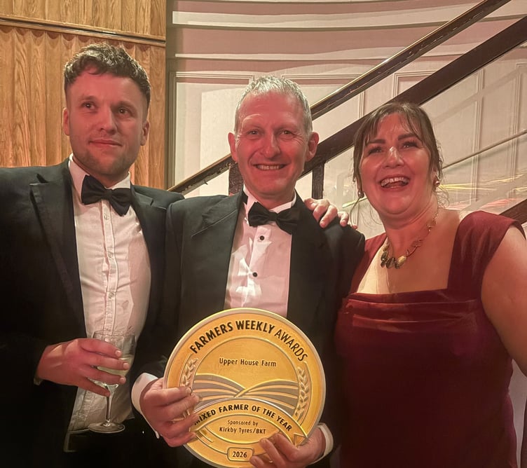 Stephen Matthews-Jones, of Upper House Farm in Powys, who has been named Mixed Farmer of the Year at the Farmers Weekly Awards 2026